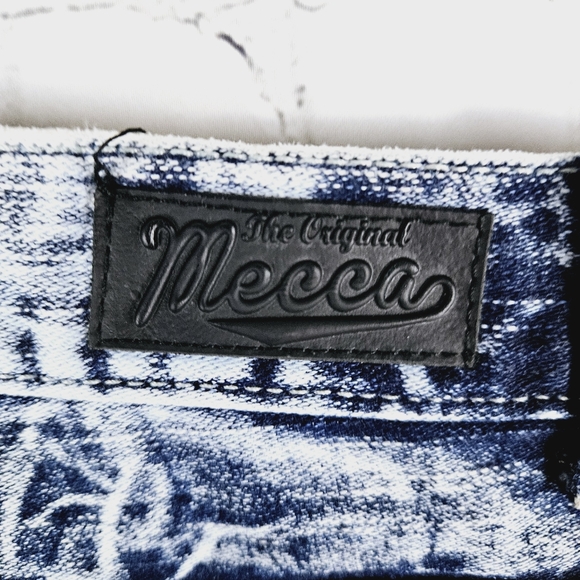 MECCA | slim straight crinkle acid wash jeans - Picture 5 of 9